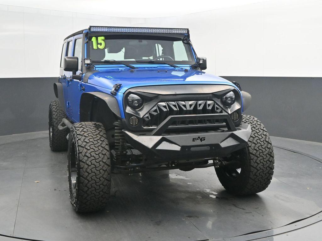 used 2015 Jeep Wrangler Unlimited car, priced at $17,998