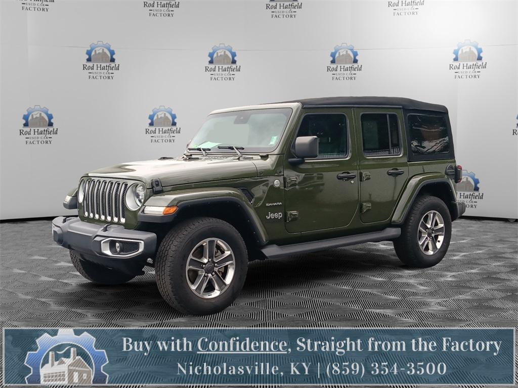 used 2021 Jeep Wrangler Unlimited car, priced at $29,651