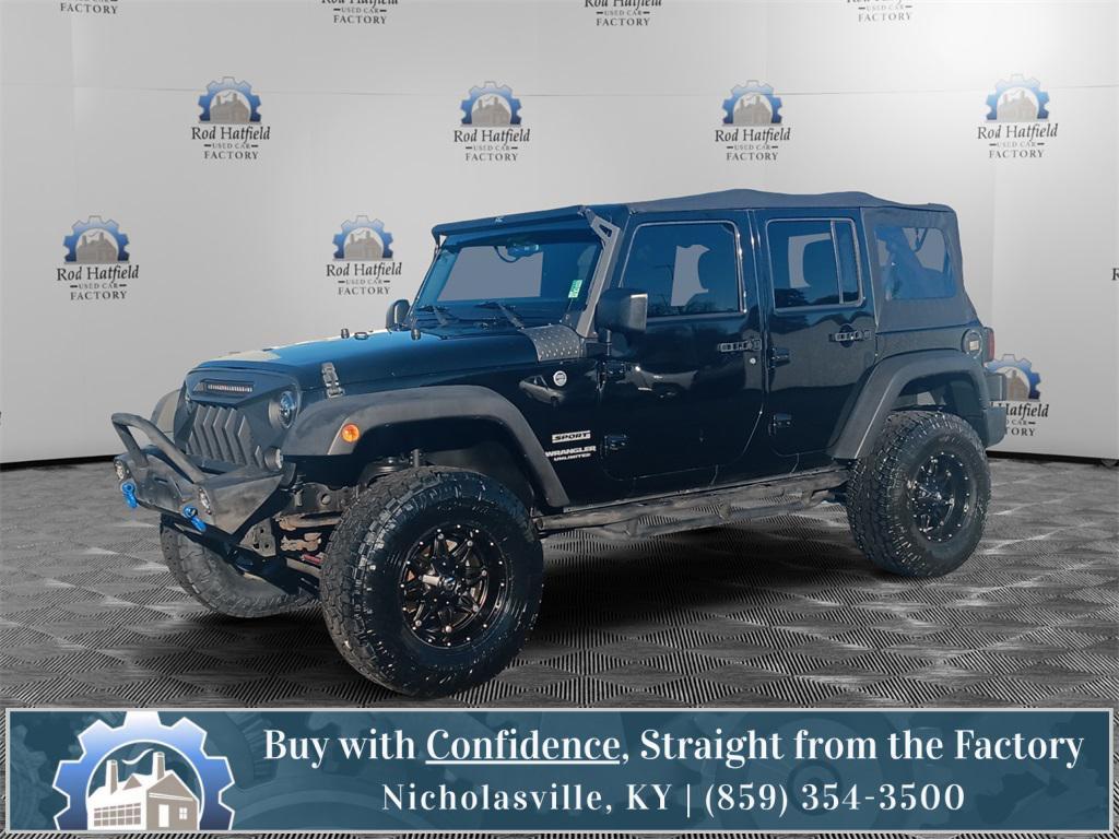 used 2017 Jeep Wrangler Unlimited car, priced at $19,655