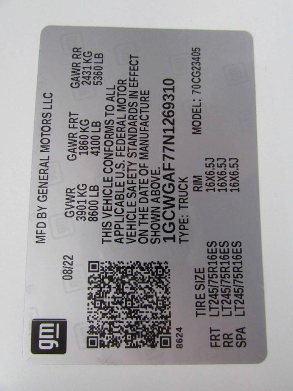 used 2022 Chevrolet Express 2500 car, priced at $31,900