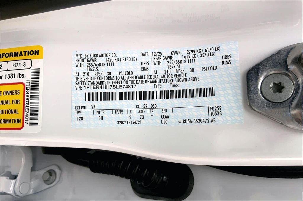 new 2025 Ford Ranger car, priced at $39,822