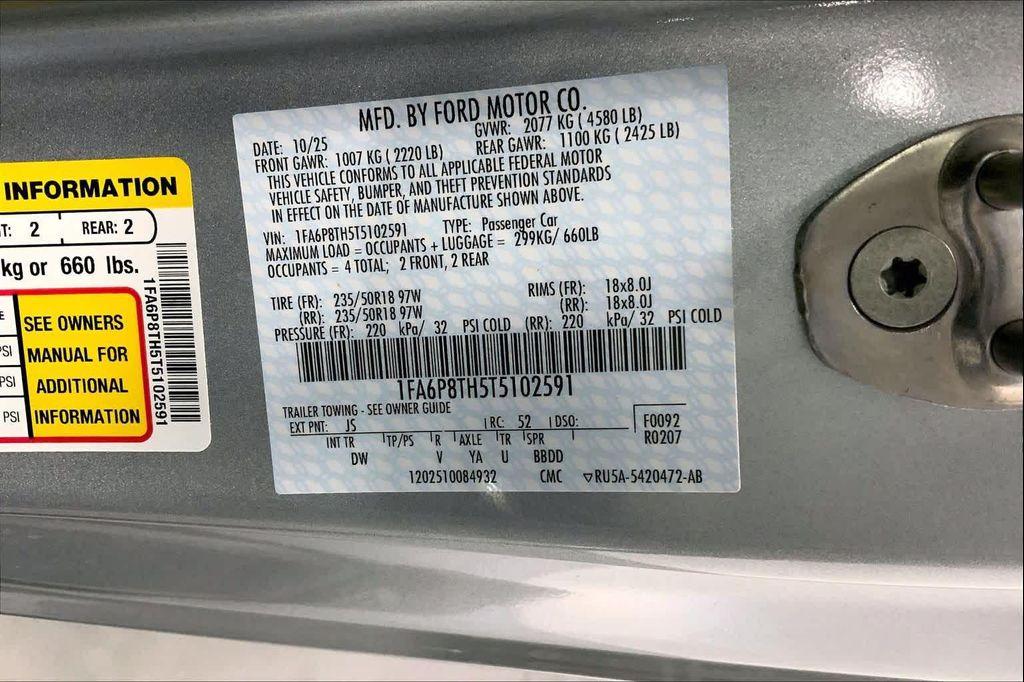 new 2026 Ford Mustang car, priced at $32,341