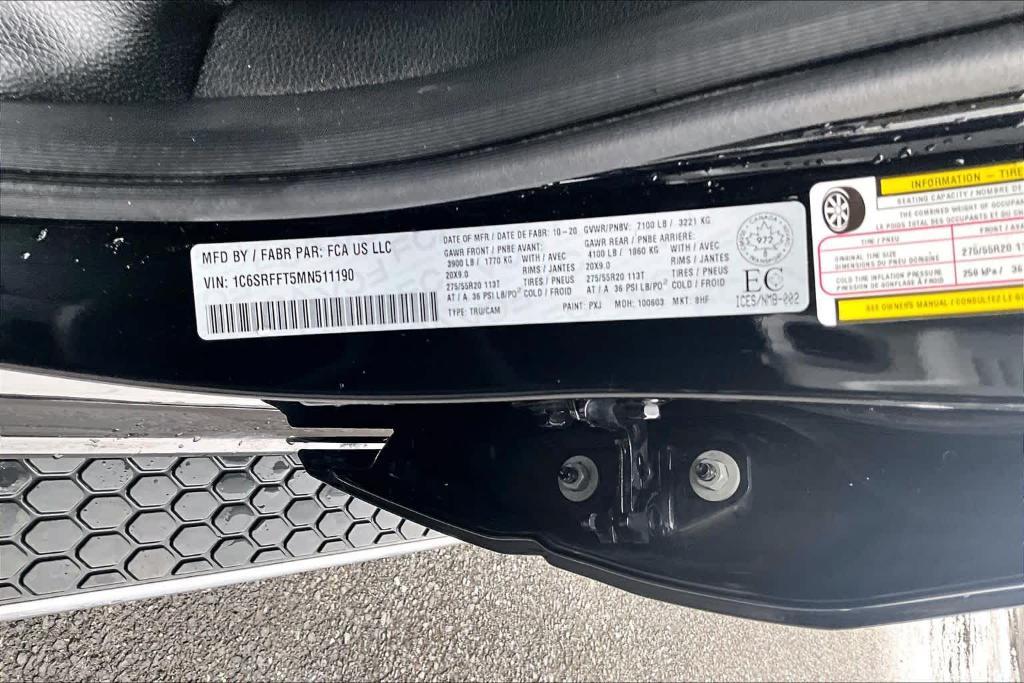 used 2021 Ram 1500 car, priced at $35,995