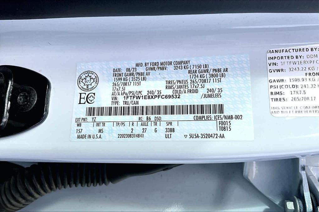 used 2023 Ford F-150 car, priced at $39,995