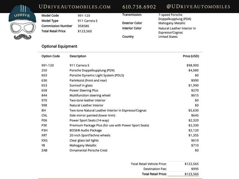 used 2014 Porsche 911 car, priced at $94,900