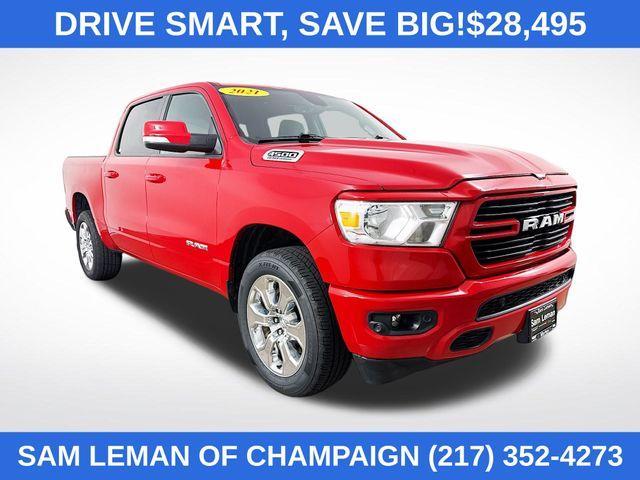 used 2021 Ram 1500 car, priced at $28,495
