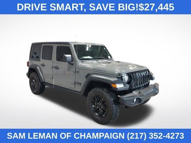 used 2021 Jeep Wrangler Unlimited car, priced at $27,445