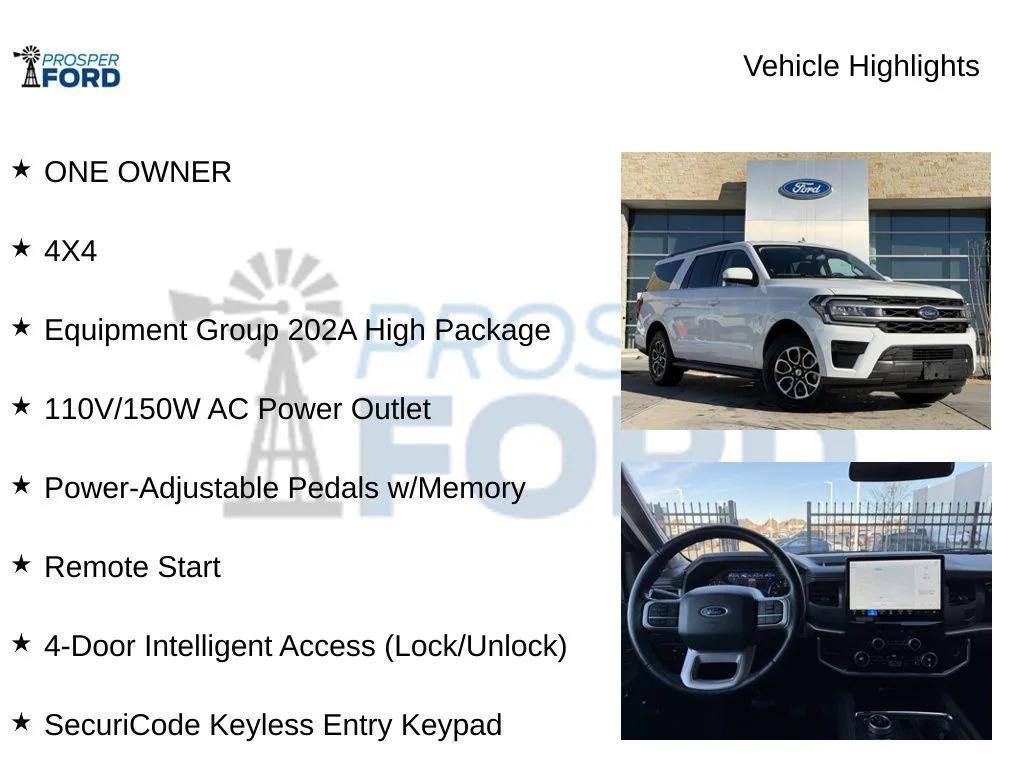 used 2024 Ford Expedition Max car, priced at $39,759