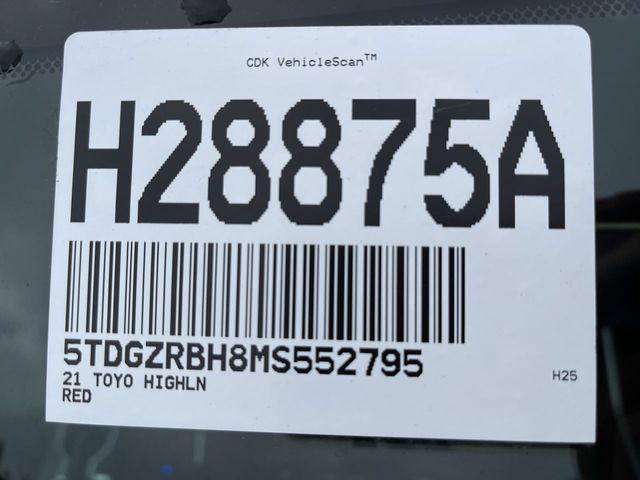 used 2021 Toyota Highlander car, priced at $29,000