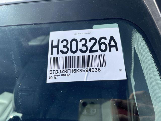used 2019 Toyota Highlander car, priced at $23,500