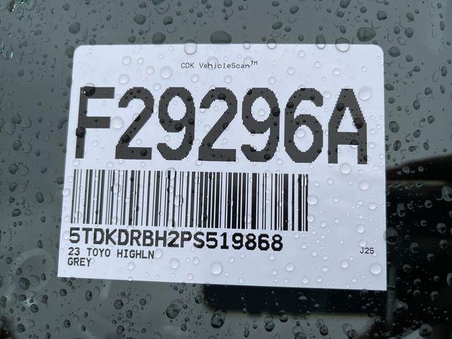 used 2023 Toyota Highlander car, priced at $36,400