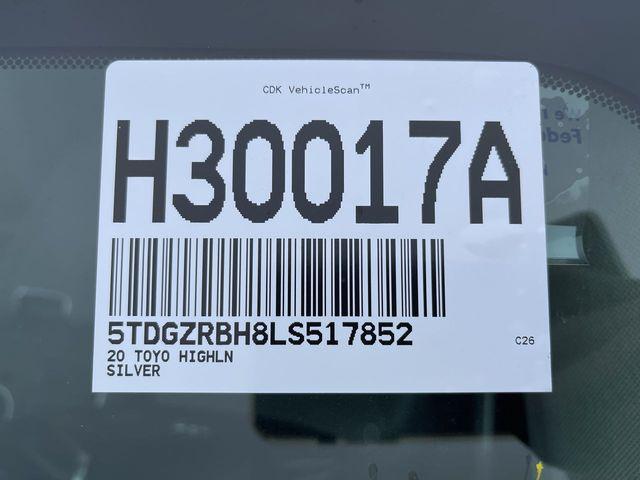 used 2020 Toyota Highlander car, priced at $26,900