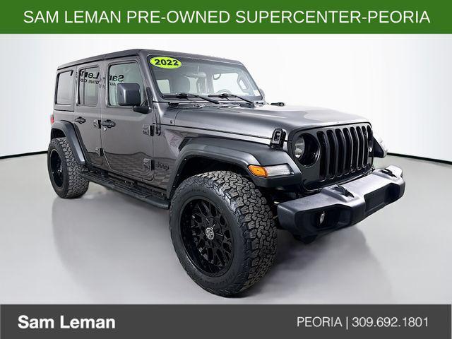 used 2022 Jeep Wrangler Unlimited car, priced at $27,950