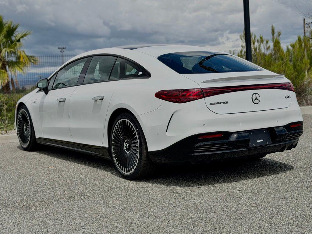 new 2025 Mercedes-Benz AMG EQS car, priced at $154,435