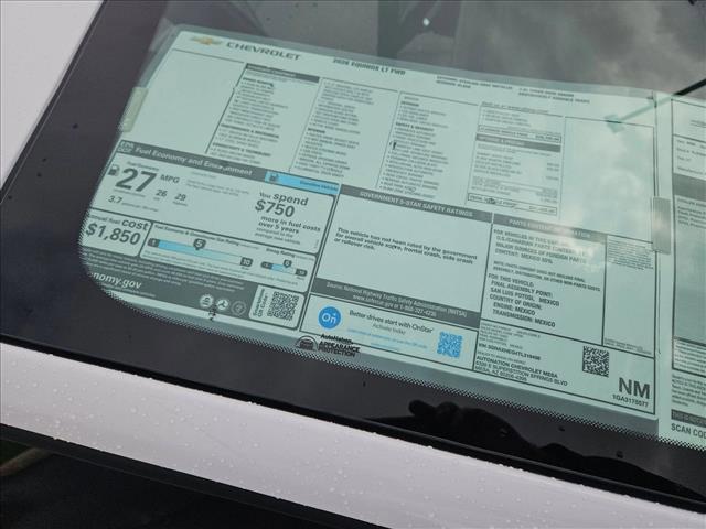 new 2026 Chevrolet Equinox car, priced at $26,965