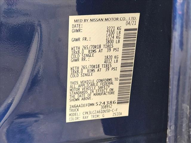 used 2021 Nissan Titan car, priced at $27,660