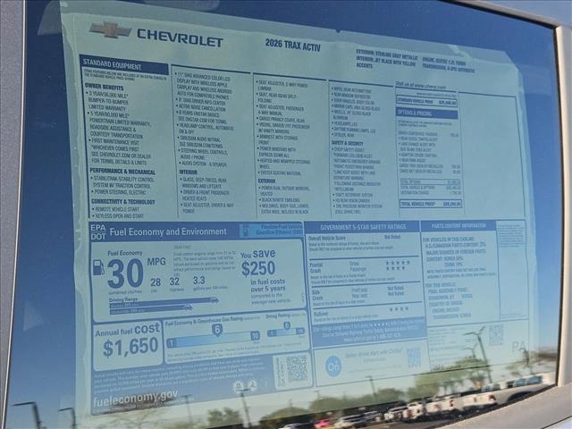 new 2026 Chevrolet Trax car, priced at $26,767