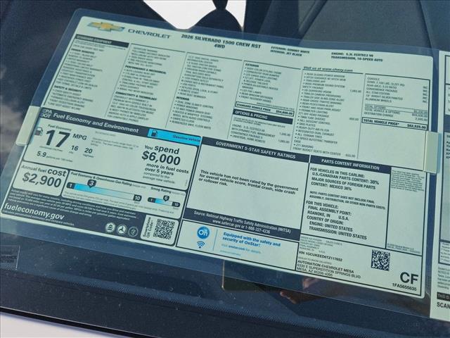 new 2026 Chevrolet Silverado 1500 car, priced at $50,775