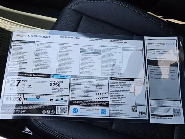 new 2026 Chevrolet Equinox car, priced at $31,384