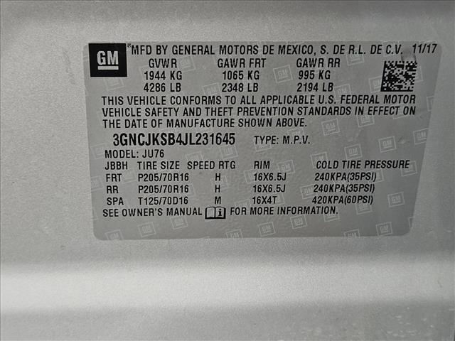 used 2018 Chevrolet Trax car, priced at $10,588