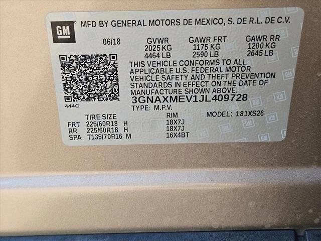 used 2018 Chevrolet Equinox car, priced at $16,995