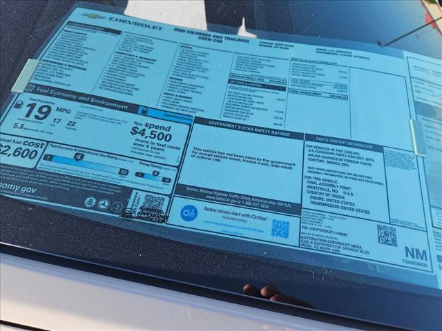 new 2026 Chevrolet Colorado car, priced at $36,785