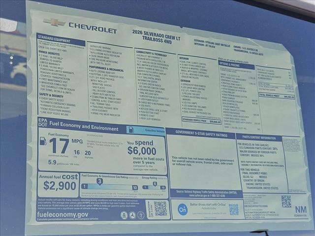 new 2026 Chevrolet Silverado 1500 car, priced at $56,335