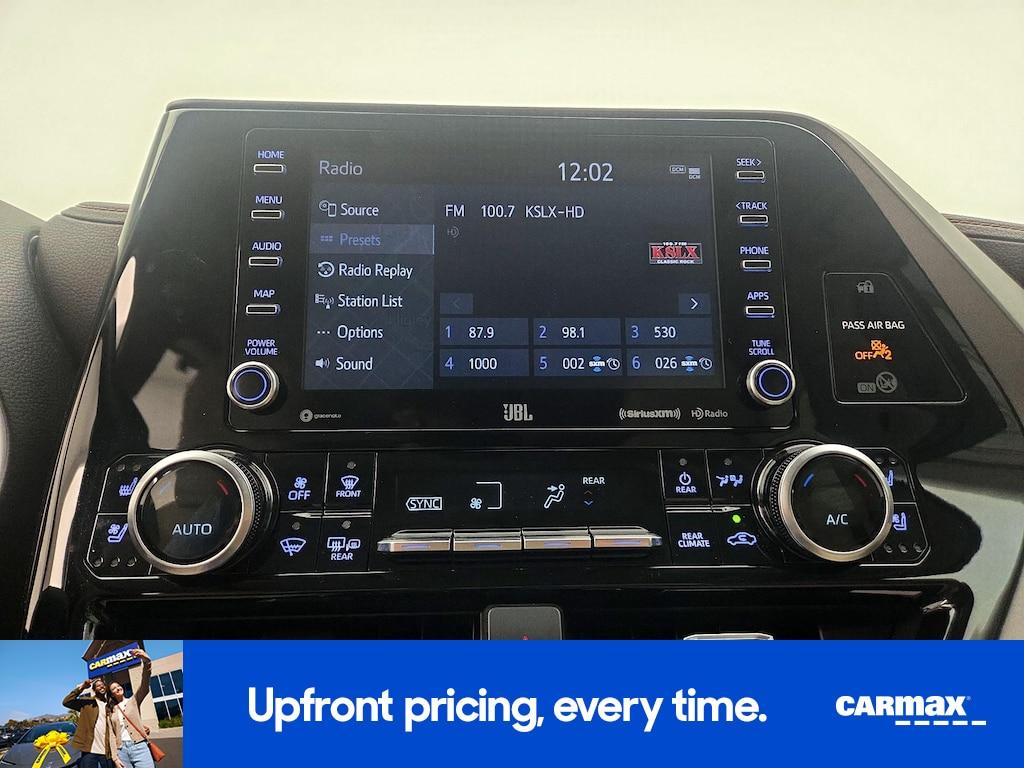 used 2021 Toyota Highlander car, priced at $33,998