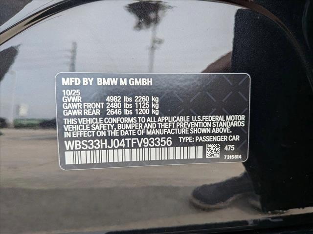 new 2026 BMW M3 car, priced at $93,465