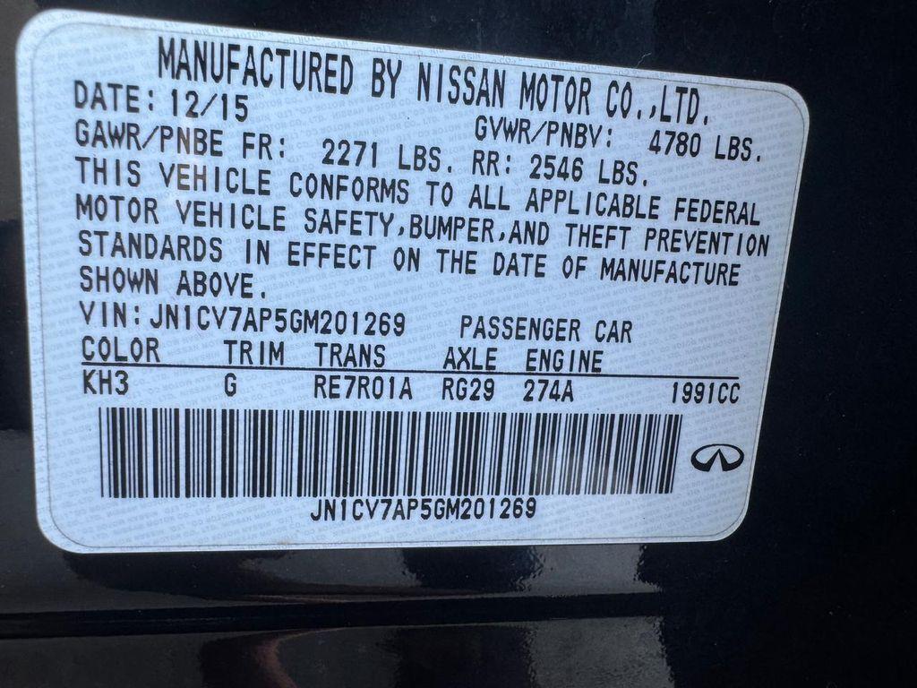 used 2016 INFINITI Q50 car, priced at $14,980