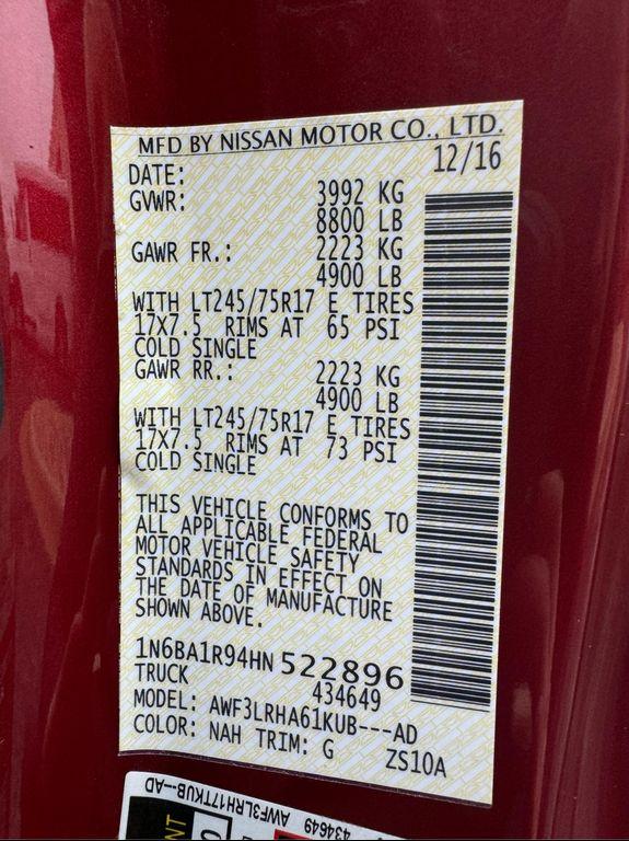 used 2017 Nissan Titan XD car, priced at $19,980