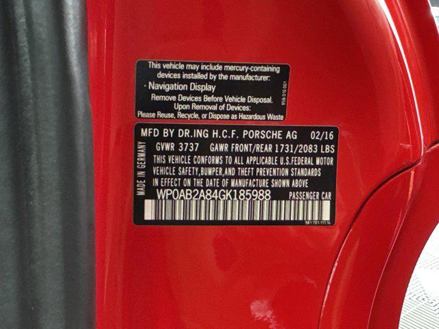 used 2016 Porsche Cayman car, priced at $66,888