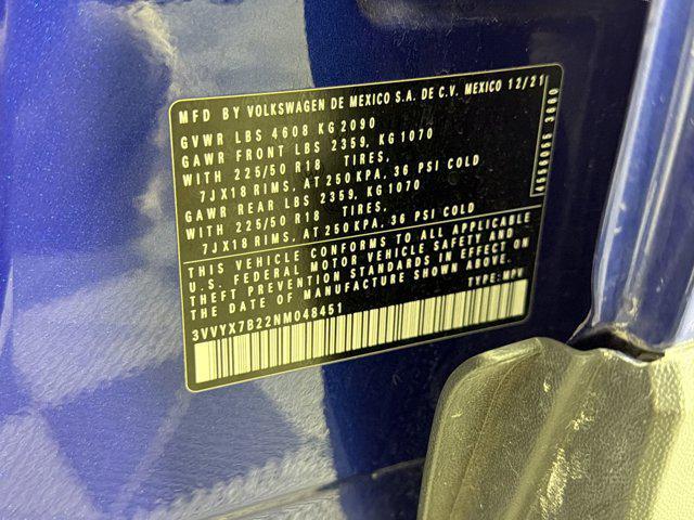 used 2022 Volkswagen Taos car, priced at $17,999