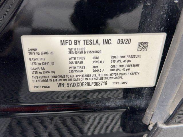 used 2020 Tesla Model X car, priced at $26,297