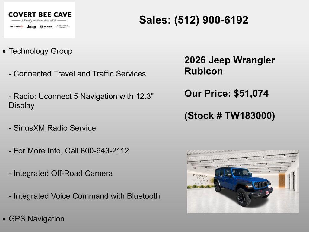 new 2026 Jeep Wrangler car, priced at $49,799