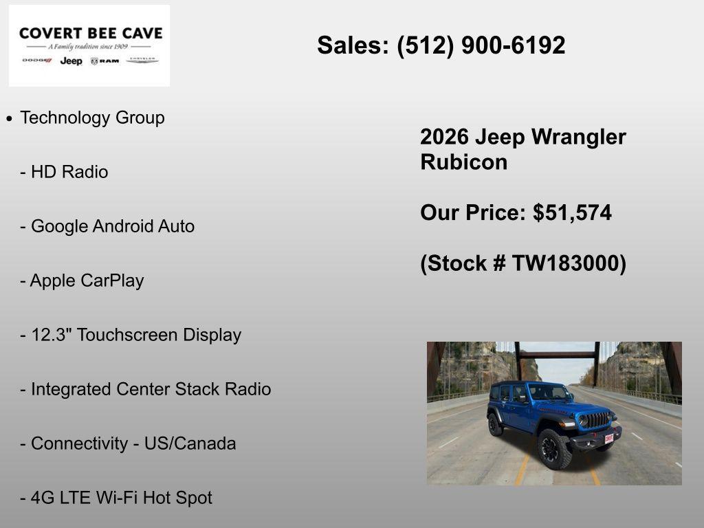 new 2026 Jeep Wrangler car, priced at $51,574
