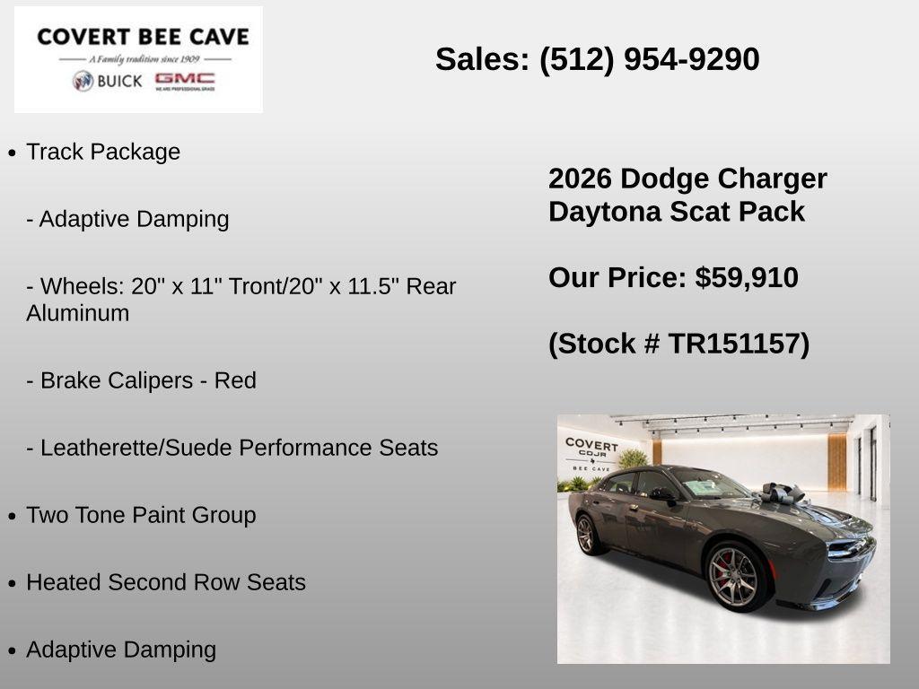 new 2026 Dodge Charger Daytona car, priced at $60,135