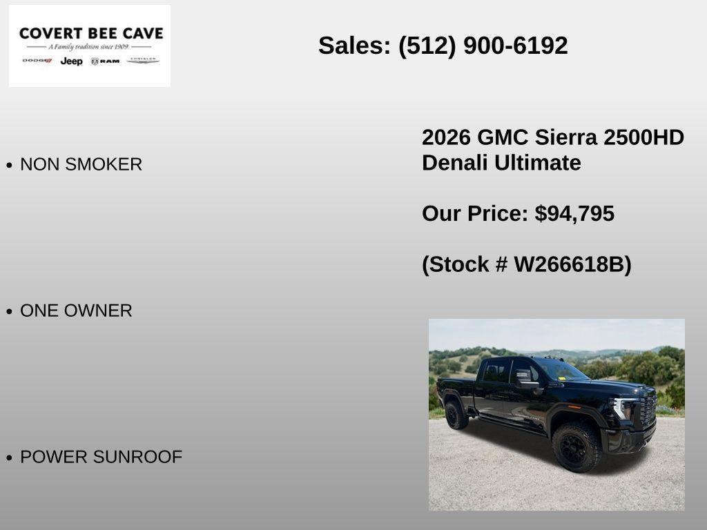 used 2026 GMC Sierra 2500 car, priced at $94,795