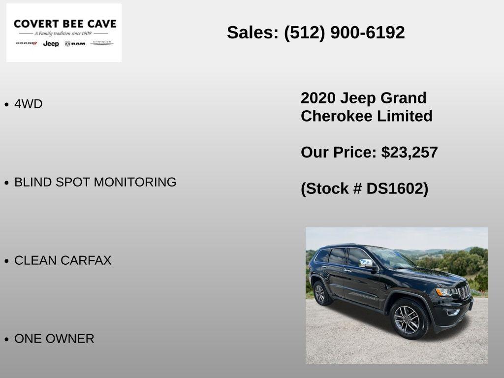 used 2020 Jeep Grand Cherokee car, priced at $23,482