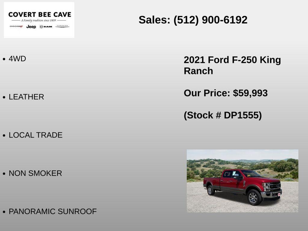 used 2021 Ford F-250 car, priced at $59,993