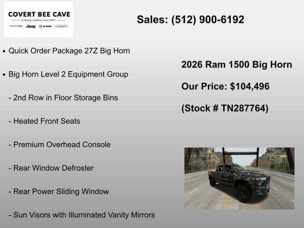 new 2026 Ram 1500 car, priced at $104,496