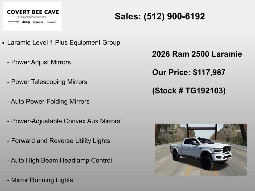 new 2026 Ram 2500 car, priced at $117,987