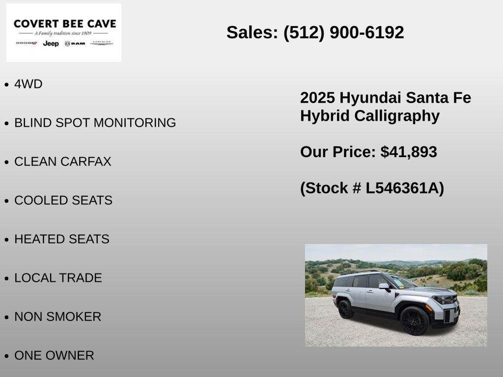 used 2025 Hyundai SANTA FE HEV car, priced at $41,893