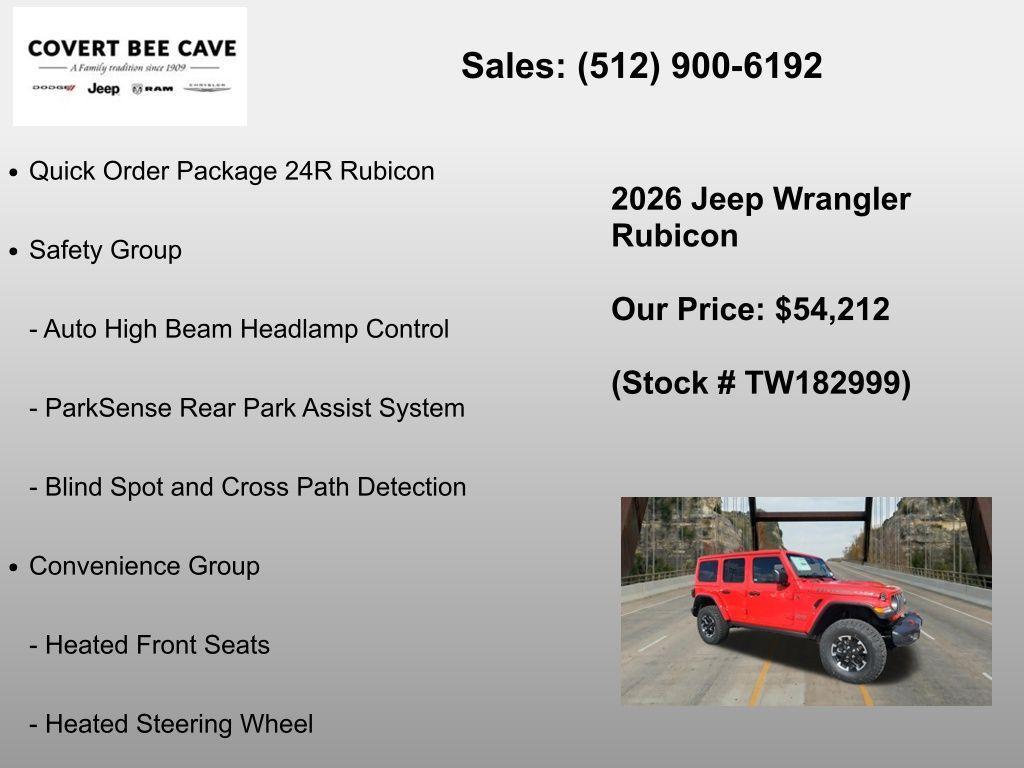 new 2026 Jeep Wrangler car, priced at $54,212
