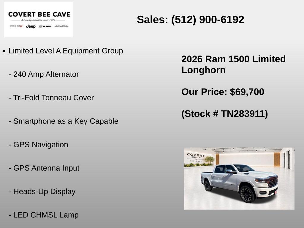 new 2026 Ram 1500 car, priced at $69,925
