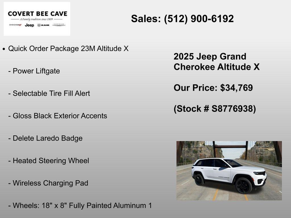 new 2025 Jeep Grand Cherokee car, priced at $34,769