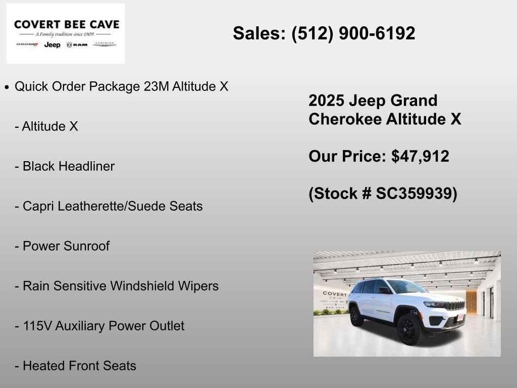 new 2025 Jeep Grand Cherokee car, priced at $48,137