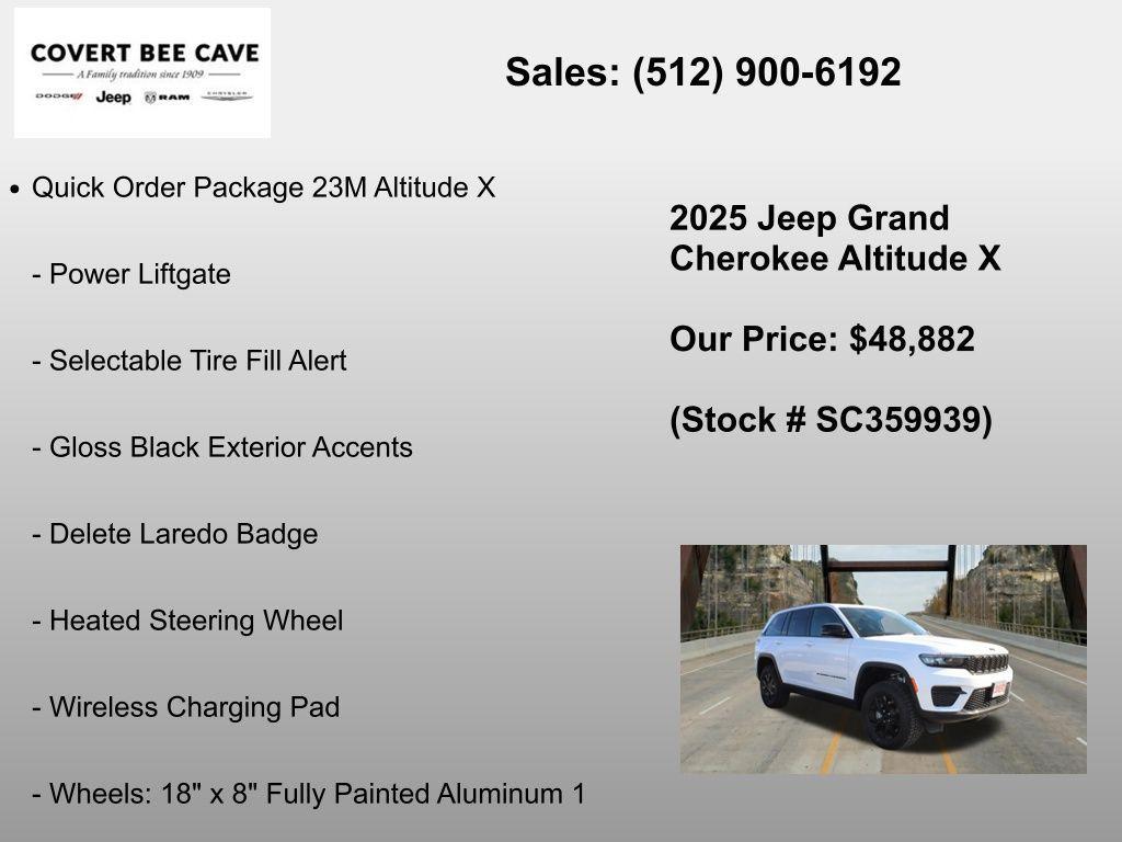new 2025 Jeep Grand Cherokee car, priced at $48,882