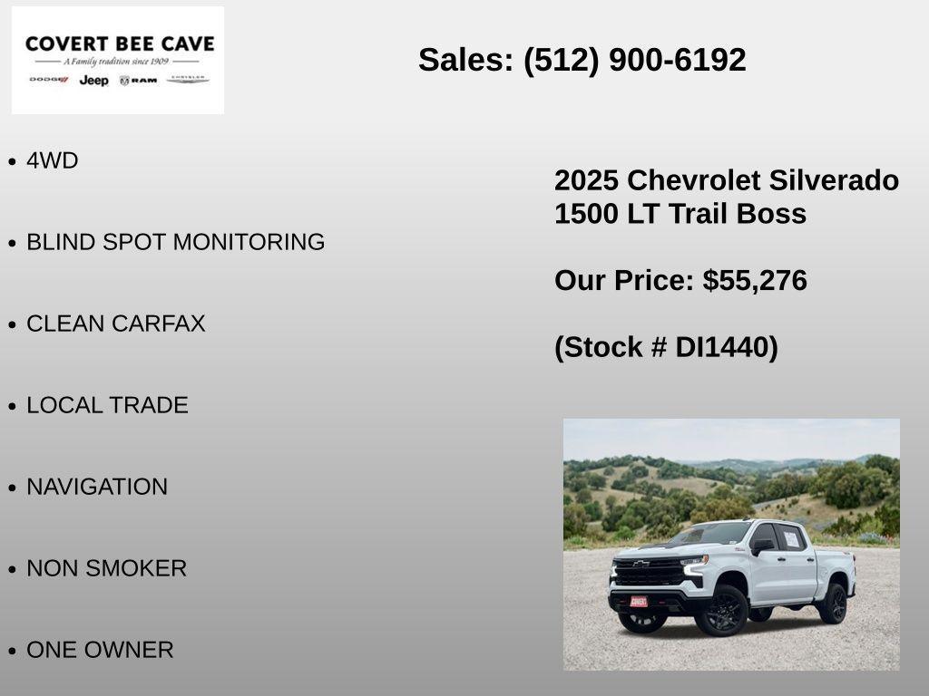 used 2025 Chevrolet Silverado 1500 car, priced at $55,276
