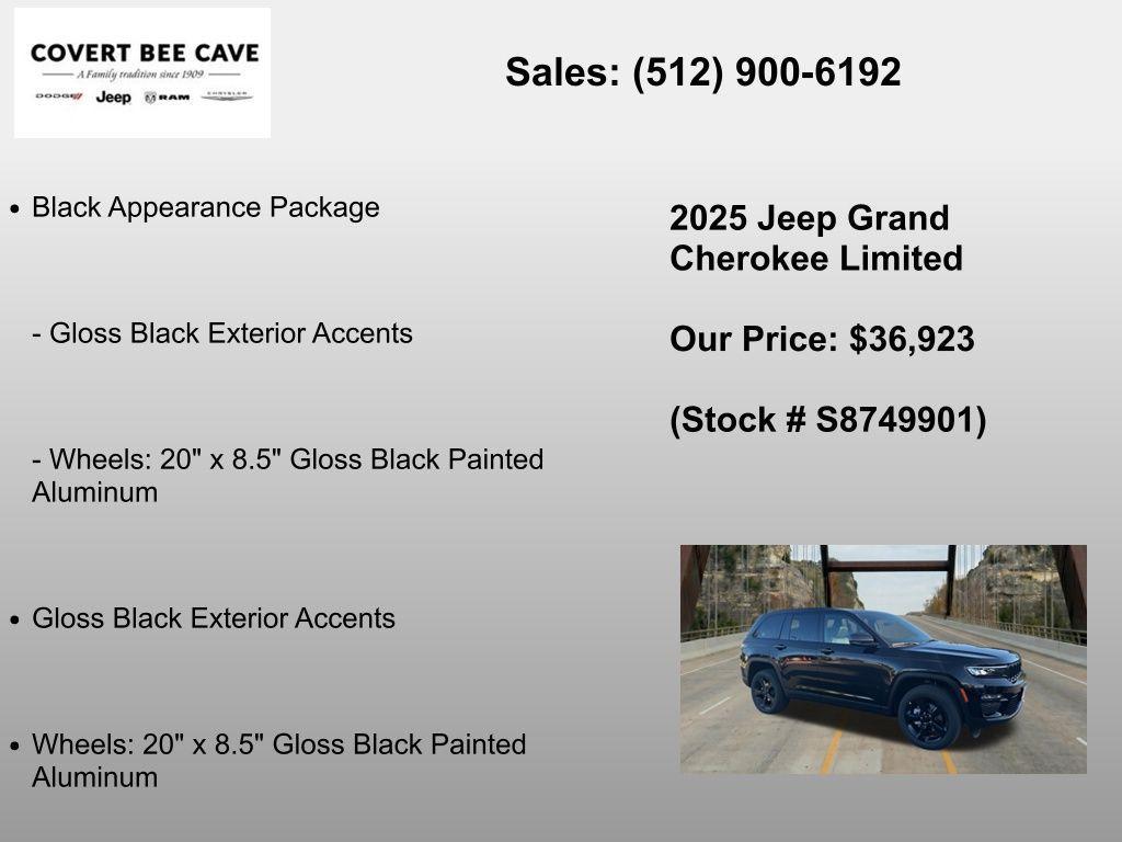 new 2025 Jeep Grand Cherokee car, priced at $36,923